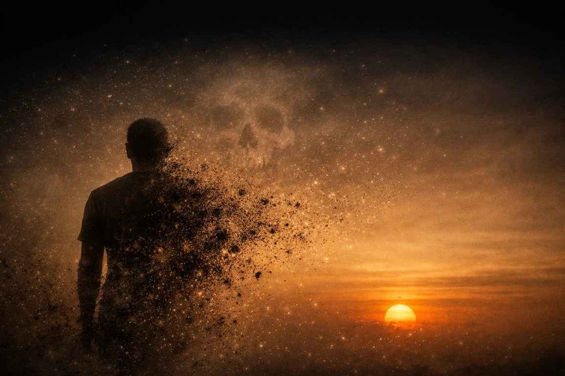 Stoic philosophy on death and meaning of life illustration